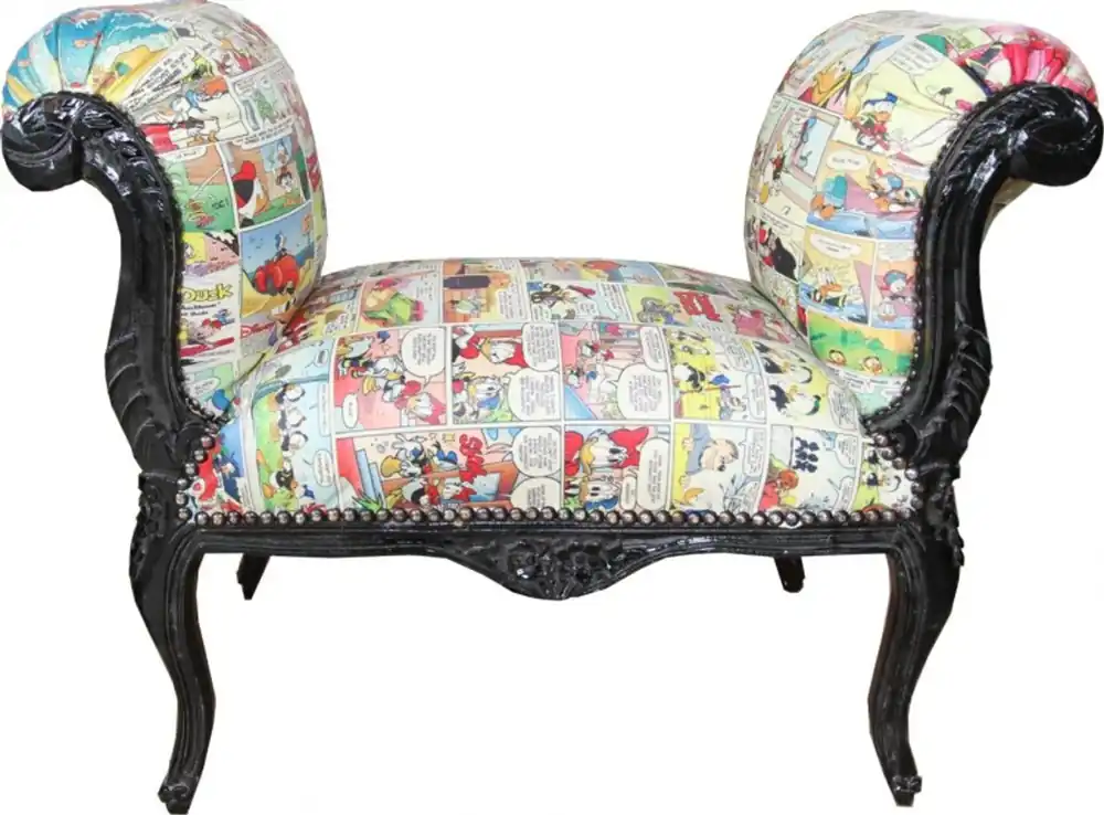 Casa Padrino Barock Schemel Hocker Comic Design Mod2 - Limited Edition Mega-Angebot