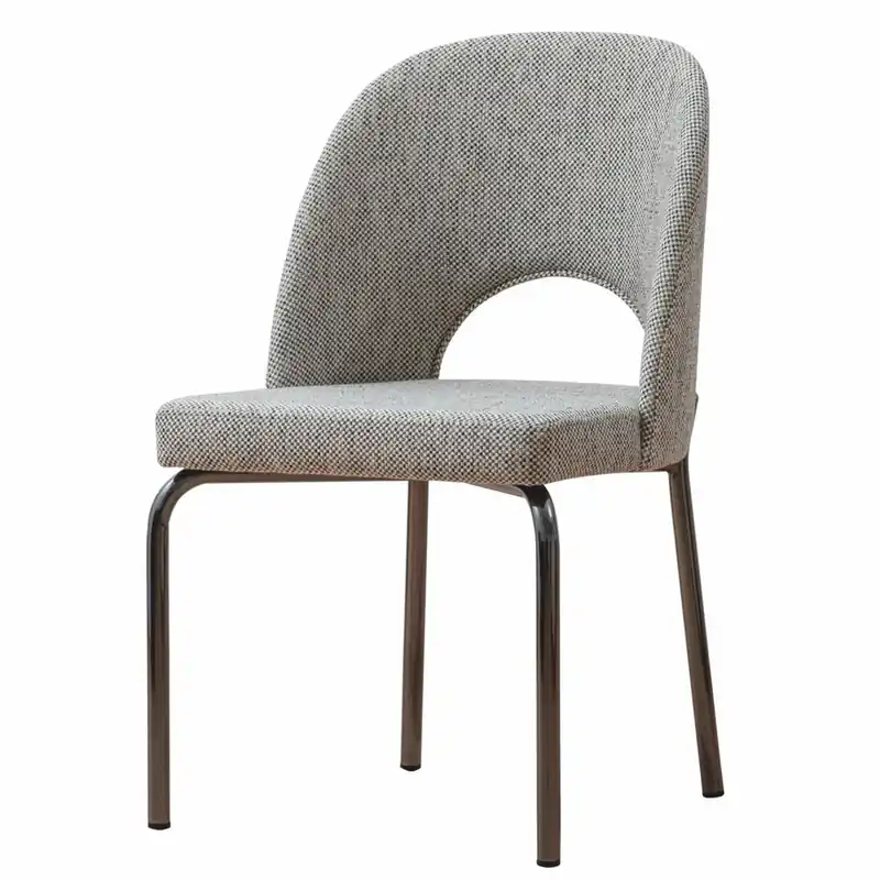 Jetzt Zugreifen Casa Padrino Luxus Esszimmer Stuhl Grau / Schwarz H. 87 cm - Esszimmer Möbel