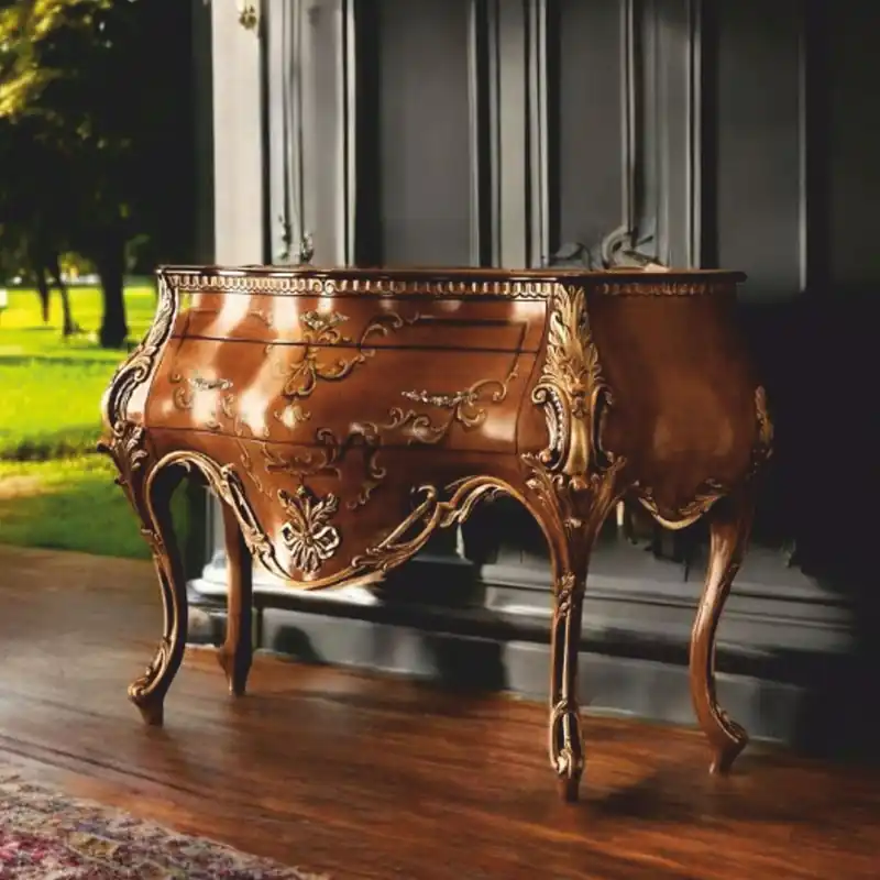 Rabatt Casa Padrino Luxus Barock Kommode Braun / Gold 155 cm - Made in Italy