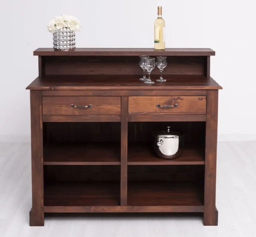 Casa Padrino Landhausstil Bar Theke Braun 120 cm - Bar Möbel Preis Gesenkt