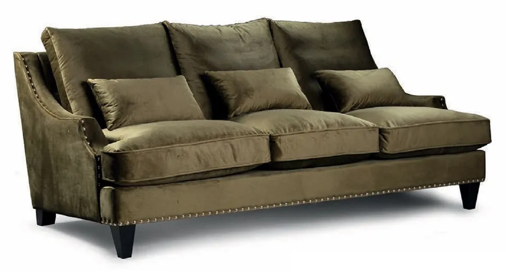 Solange Der Vorrat Reicht Casa Padrino Luxus Sofa Olivgrün / Schwarz 150 cm - Wohnzimmer & Hotel Möbel