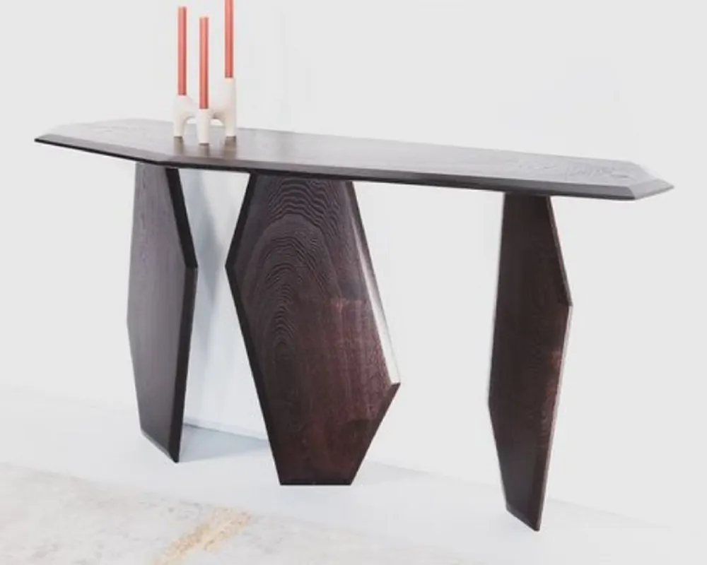 Casa Padrino Luxus Konsole Dunkelbraun 154 x 40 x H. 80 cm - Massivholz Konsolentisch - Wohnzimmer Möbel - Hotel Möbel - Luxus Möbel - Luxus Einrichtung Weltweiter Versand