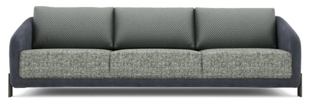 Casa Padrino Luxus Sofa Grün / Blau / Schwarz 255 x 86 x H. 75 cm - Wohnzimmer Sofa - Hotel Sofa - Wohnzimmer Möbel - Hotel Möbel - Luxus Möbel - Luxus Einrichtung Top-Qualität