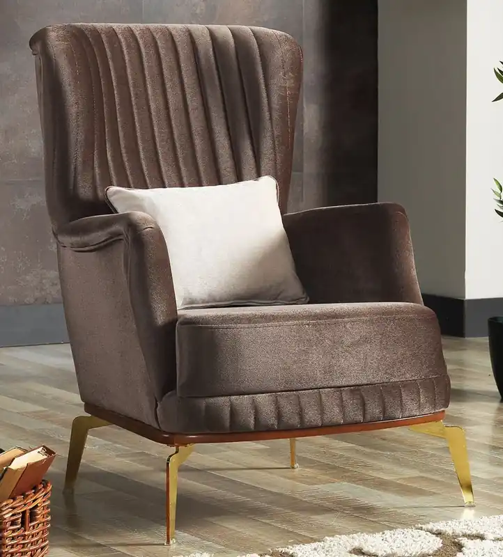 Casa Padrino Luxus Sessel Braun / Gold 70 x 75 x H. 80 cm - Wohnzimmer Sessel - Hotel Sessel - Wohnzimmer Möbel - Hotel Möbel - Luxus Möbel - Luxus Einrichtung Jetzt Bestellen