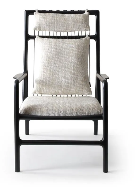 Casa Padrino Luxus Sessel Cremeweiß / Matt Schwarz 69 x 92 x H. 107 cm - Wohnzimmer Sessel - Hotel Sessel - Wohnzimmer Möbel - Hotel Möbel - Luxus Möbel - Luxus Einrichtung Nur Für Kurze Zeit