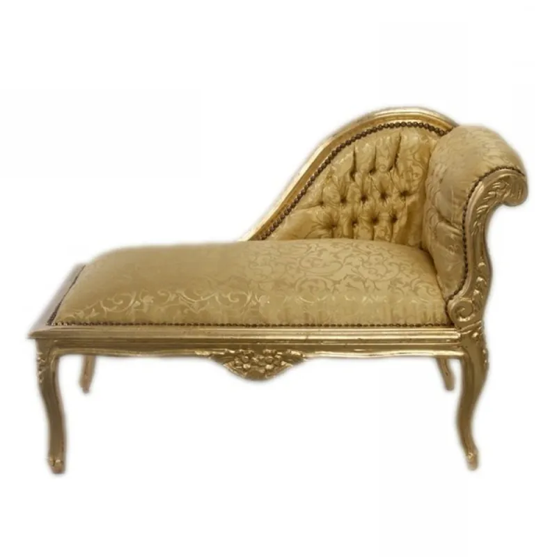 Jetzt Kaufen Casa Padrino Barock Kinder Chaiselongue Gold Muster / Gold Mod2 - Tron Barock Möbel
