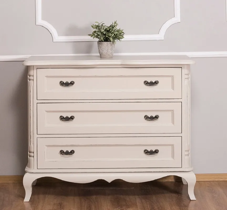 Solange Der Vorrat Reicht Casa Padrino Landhausstil Kommode mit 3 Schubladen Antik Hellgrau 110 x 48 x H. 89 cm - Landhausstil Möbel