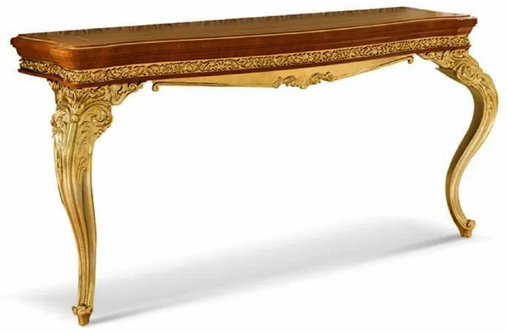 Jetzt Bestellen Casa Padrino Luxus Barock Konsole Braun / Gold 174 cm - Made in Italy