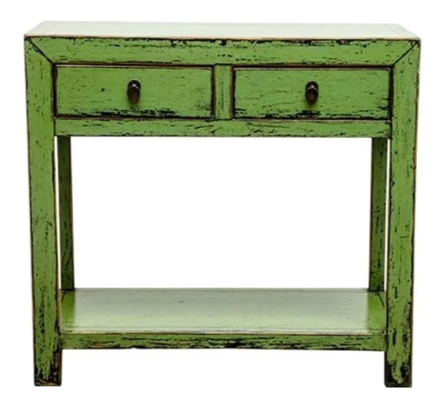 Casa Padrino Landhausstil Konsole Antik Stil Grün 90 x 40 x H. 85 cm - Landhausstil Möbel Heute Kaufen