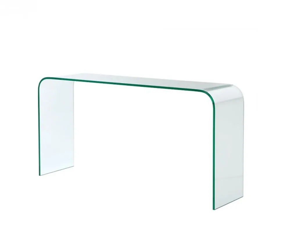 Top-Seller Casa Padrino Luxus Art Deco Glas Konsole 150 x 40 x H. 76 cm - Luxus Kollektion