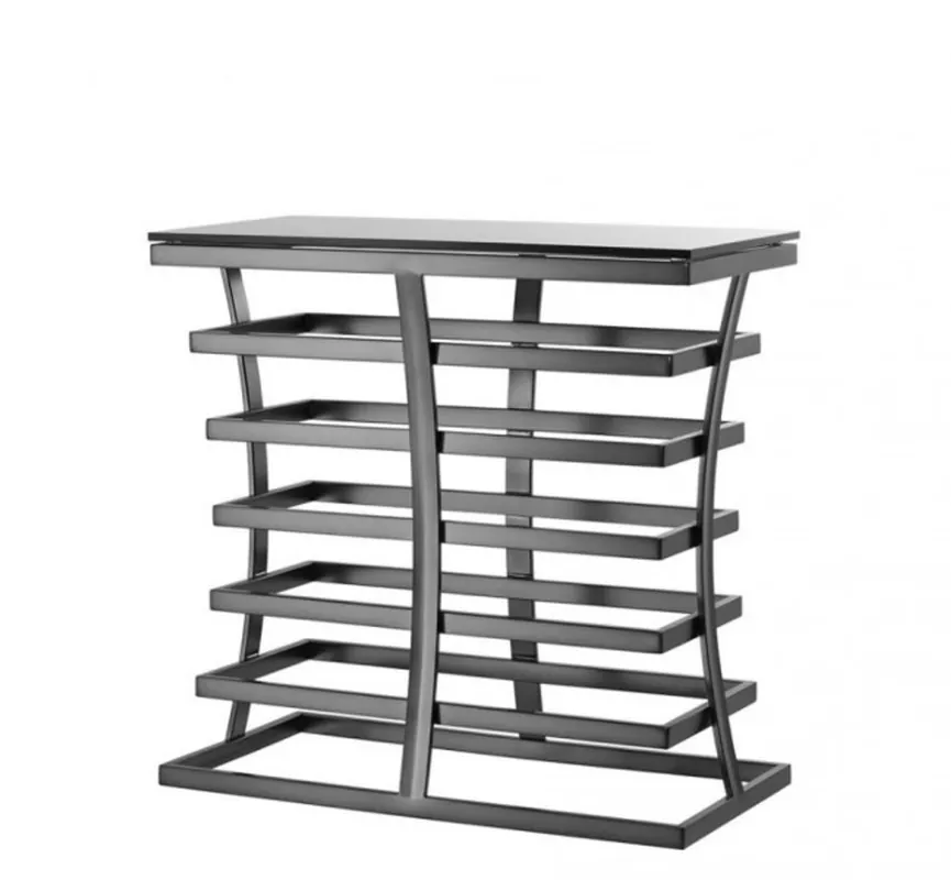 Casa Padrino Luxus Konsole Bronze mit Rauchglas 80 x 40 x H. 78 cm - Luxus Kollektion Jetzt Bestellen