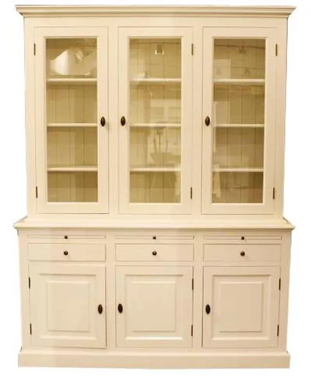 Top-Seller Großer Shabby Chic Landhaus Stil Schrank mit 4 Türen und 3 Schubladen - Buffetschrank - Schrank Esszimmer