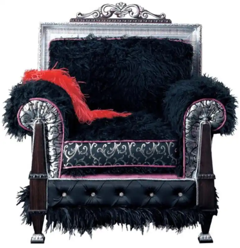 Casa Padrino Luxus Barock Thron Sessel Dunkelbraun / Schwarz / Silber / Lila 86 x 80 x H. 99 cm - Prunkvoller Wohnzimmer Sessel - Erstklassische Qualität - Made in Italy Bestpreis