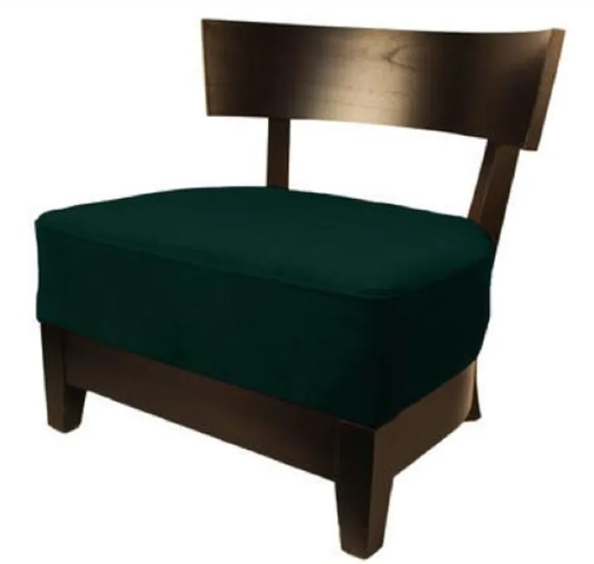 Casa Padrino Luxus Lounge Club Sessel Dunkelgrün / Dunkelbraun 73,5 x 66 x H. 74 cm - Luxus Kollektion Heute Kaufen