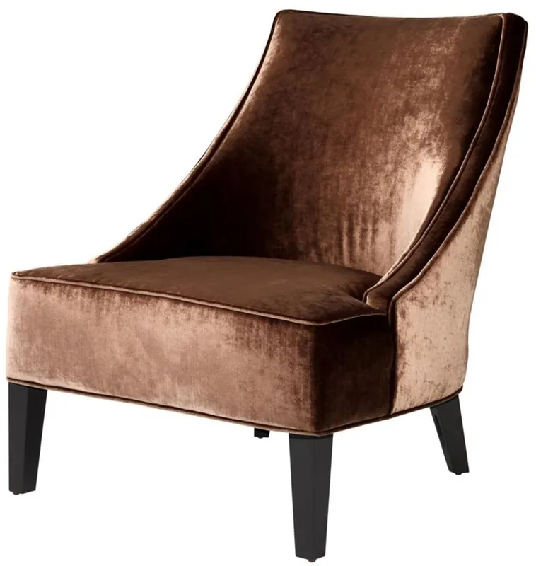 Casa Padrino Luxus Sessel Ägäisches Orange / Schwarz 70 x 88 x H. 85 cm - Hotel Möbel Direktkauf