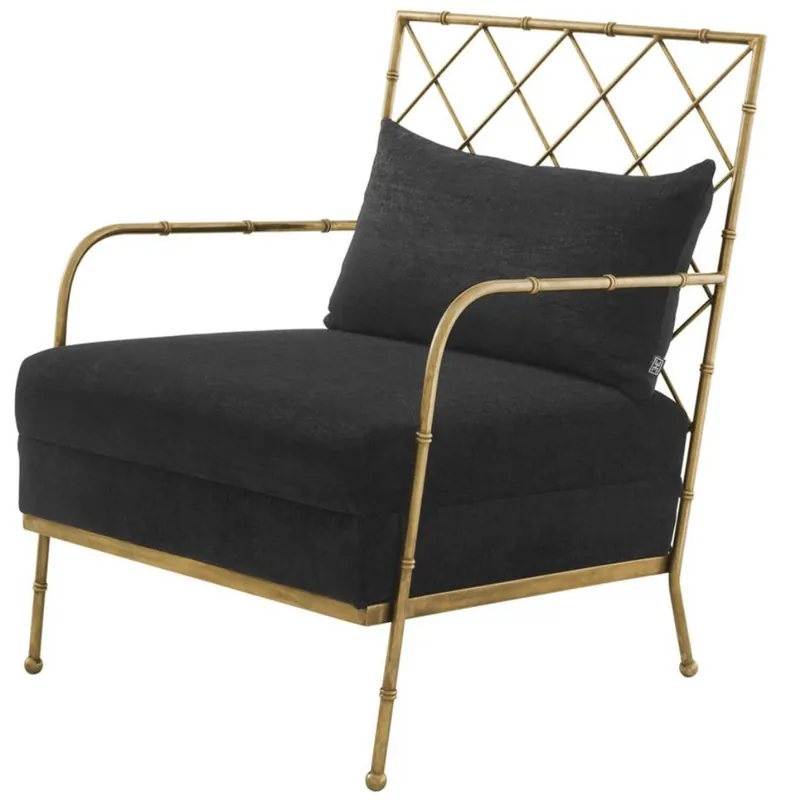Casa Padrino Luxus Sessel Antik Messing 64,5 x 71,5 x H. 83 cm - Limited Edition Geprüft
