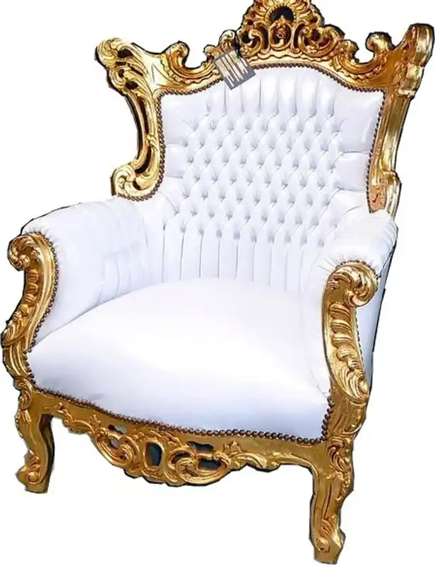 Online Kaufen Casa Padrino Barock Sessel Al Capone Weiß/Gold