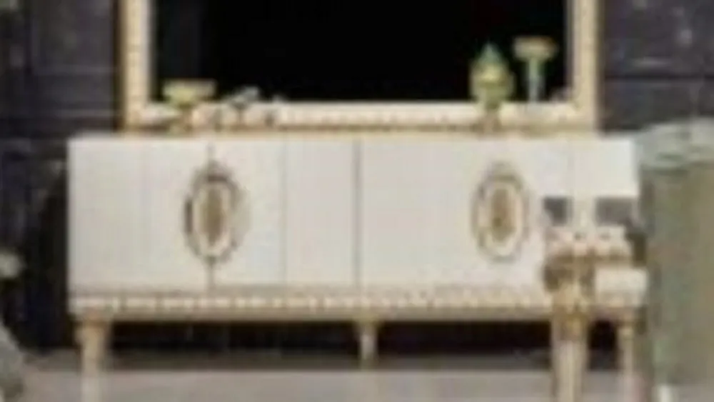 Schnäppchen Casa Padrino Luxus Barock Sideboard Weiß / Gold - Barockstil Massivholz Schrank - Luxus Esszimmer Möbel im Barockstil - Barock Esszimmer Möbel - Barock Küchen Möbel