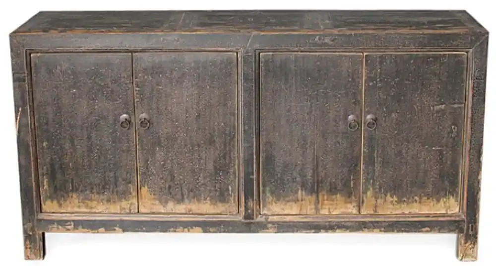 Casa Padrino Landhausstil Schrank mit 4 Türen Antik Braun 168 x 45 x H. 87 cm - Landhausstil Möbel Super-Preis
