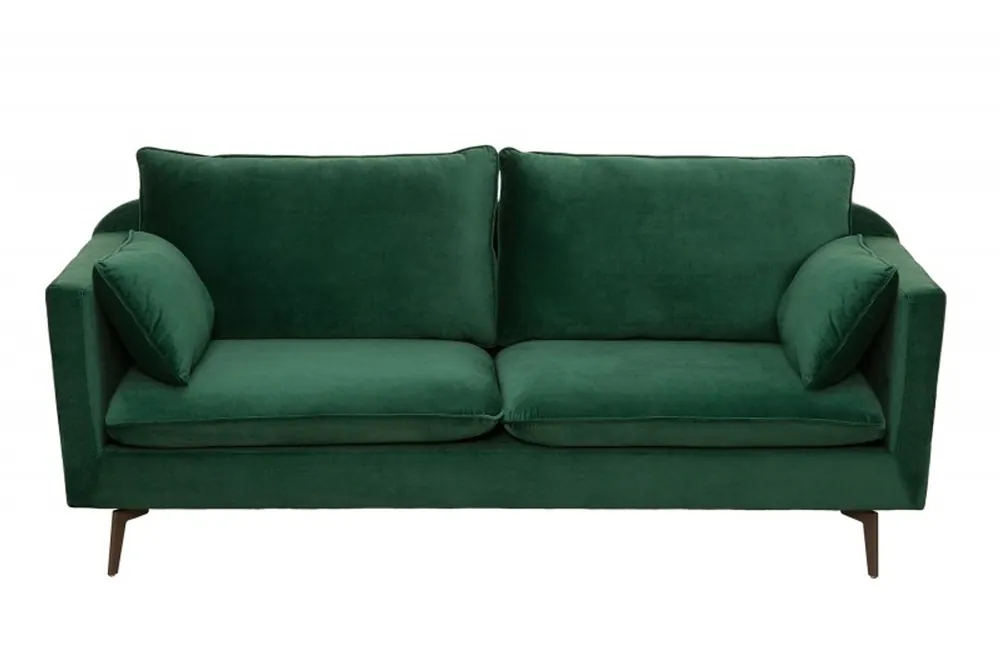 Kostenloser Versand Casa Padrino Designer Wohnzimmer Sofa Grün 210 x 85 x H. 90 cm - Designer Möbel