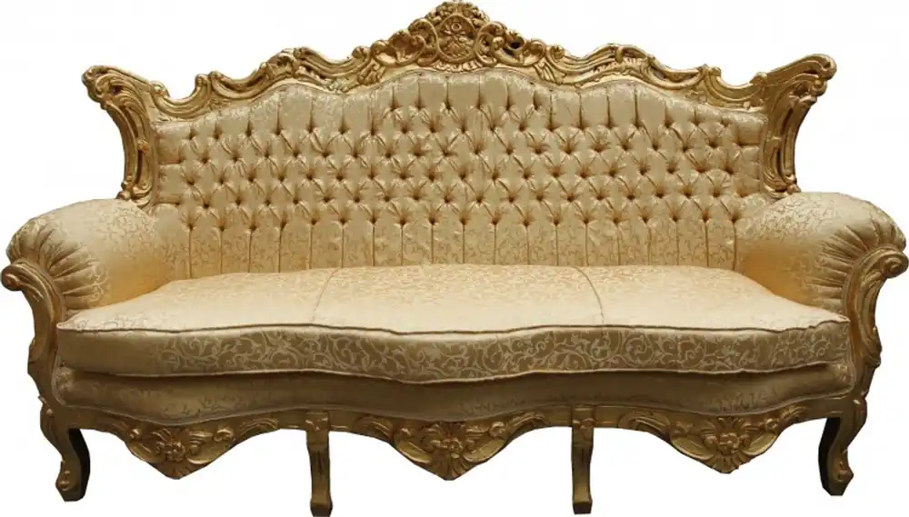 Sale Casa Padrino Barock Sofa Master Gold Muster / Gold - Wohnzimmer Couch Möbel Lounge