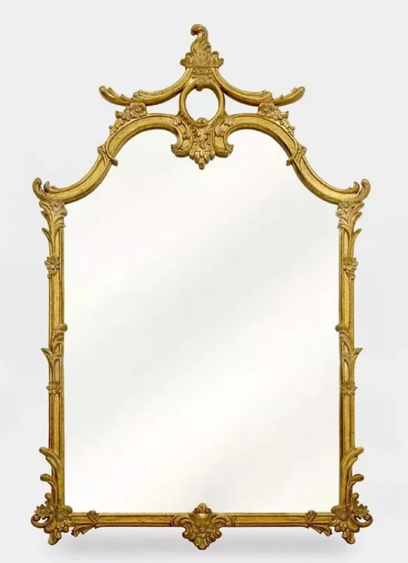 Casa Padrino Luxus Barock Spiegel Gold - Prunkvoller Barockstil Wandspiegel - Luxus Möbel im Barockstil - Prunkvolle Barock Möbel - Edel & Prunkvoll Kostenloser Rückversand