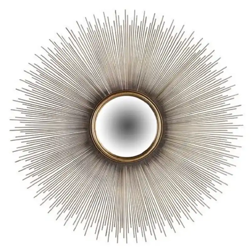 Casa Padrino Luxus Wandspiegel Gold Ø 90 cm - Runder Wohnzimmer Spiegel - Schlafzimmer Spiegel - Garderoben Spiegel - Luxus Möbel - Luxus Interior - Luxus Qualität Heute Kaufen