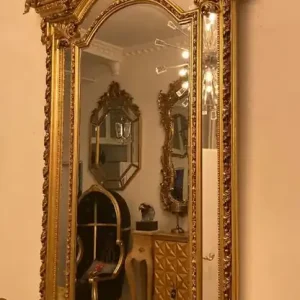 Ab Werk Casa Padrino Barock Spiegel Gold - Handgefertigter Antik Stil Wandspiegel mit dekorativen Engelsfiguren - Wohnzimmer Spiegel - Garderoben Spiegel - Prunkvolle Barock Möbel