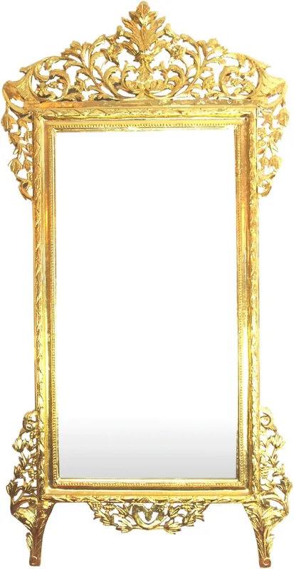 Gleich Bestellen Riesiger Casa Padrino Barock Spiegel Gold 220x 120 cm - Edel & Prunkvoller Wandspiegel Shiny Gold