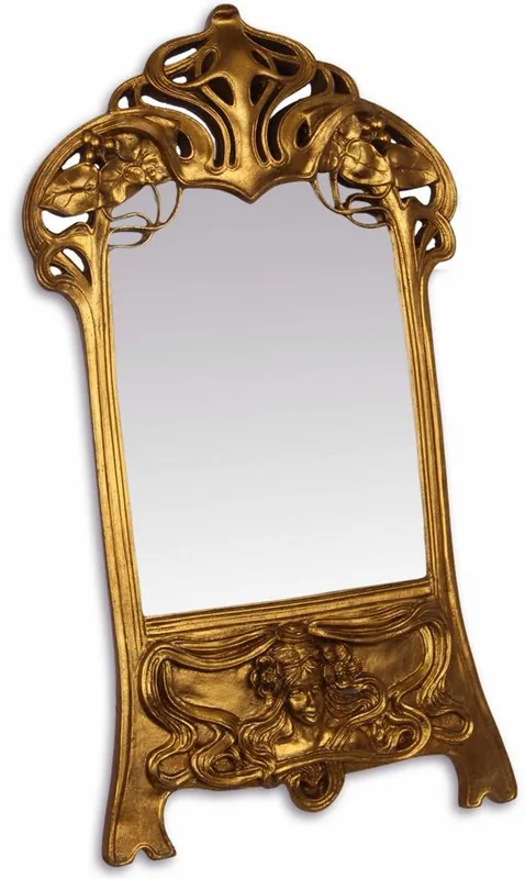 Casa Padrino Barock Tischspiegel / Schminkspiegel Gold 28 x H. 49,3 cm - Barock Spiegel Wochenendangebot