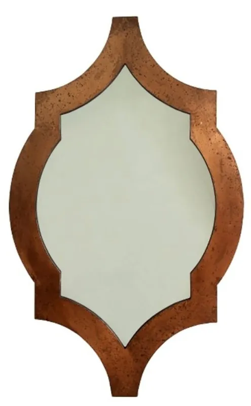 Casa Padrino Wandspiegel Kupferfarben 78 x H. 126 cm - Art Deco Möbel Kostenloser Rückversand
