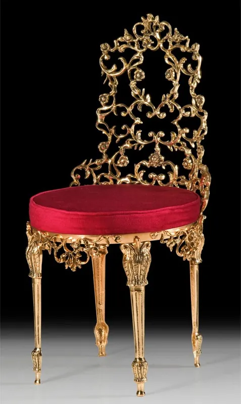 Solange Der Vorrat Reicht Casa Padrino Luxus Barock Esszimmer Stuhl Bordeauxrot / Gold - Handgefertigter Bronze Stuhl mit edlem Samtstoff - Barock Möbel - Luxus Esszimmer Möbel im Barockstil
