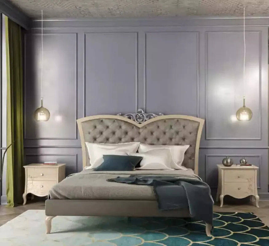 Jetzt Zugreifen Schlafzimmer Möbel 3tlg. Set Massivholz Nachttische 2x Bett Echtes Holz