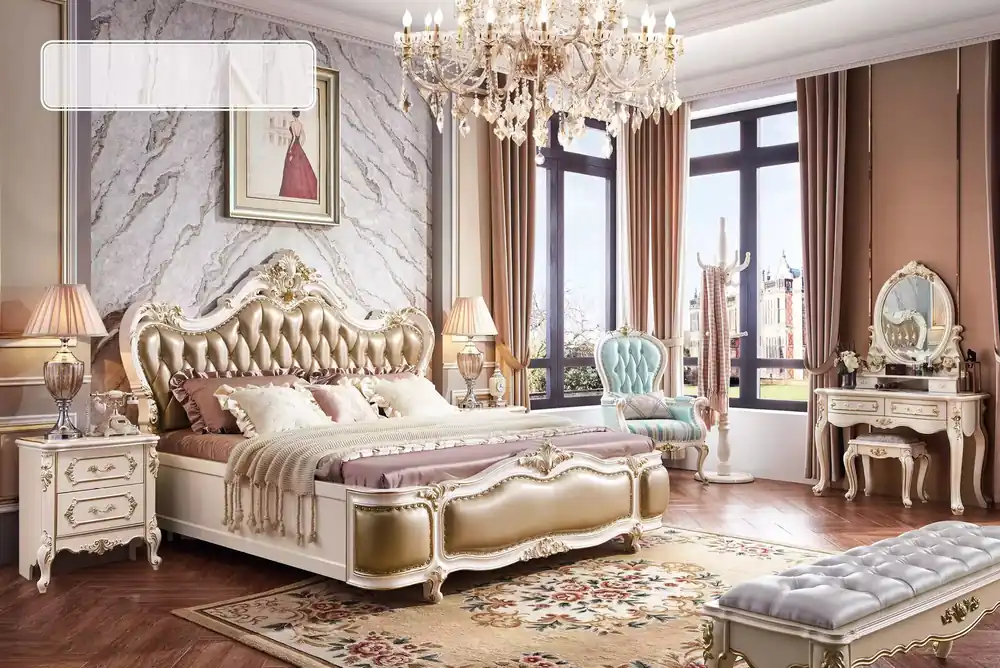 Schlafzimmer Set Klassischer Designer Holzmöbel Luxus neu 8tlg Letzte Chance