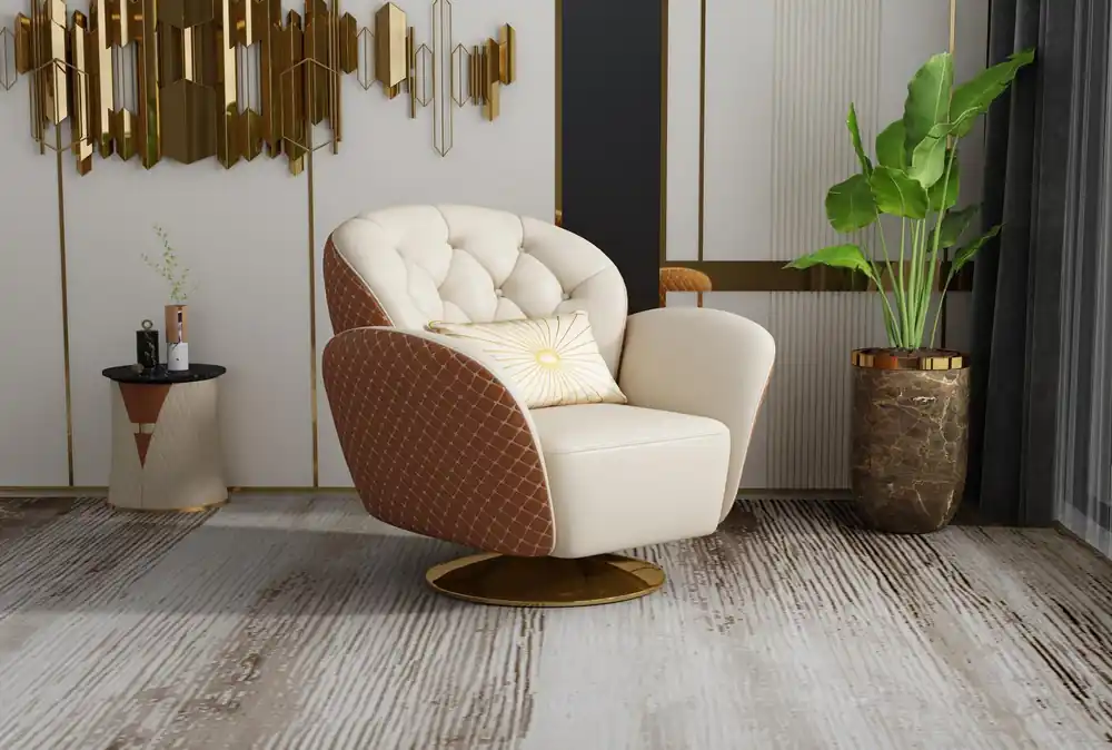 Mengenrabatt Sessel Einsitzer Relax 360° Dreh Stuhl Polster Ledersessel Sofa Club