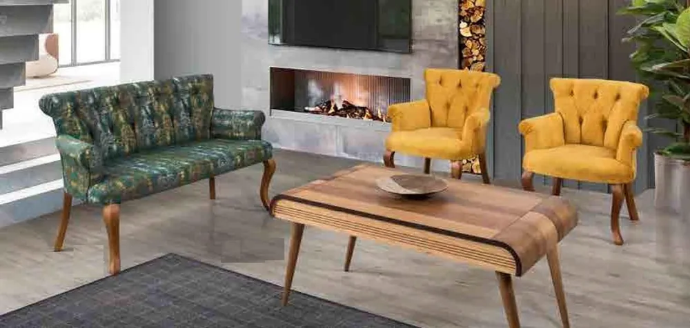 Sitzgarnitur Bank Sitzpolster Möbel Set Couch Sofa Couchtisch 4tlg. Sets Top-Qualität