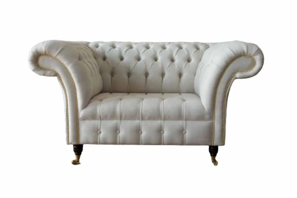 Neu Im Sortiment Sofa 1.5 Sitzer Couch Design Polster Modern Textil Stoff Couchen Neu