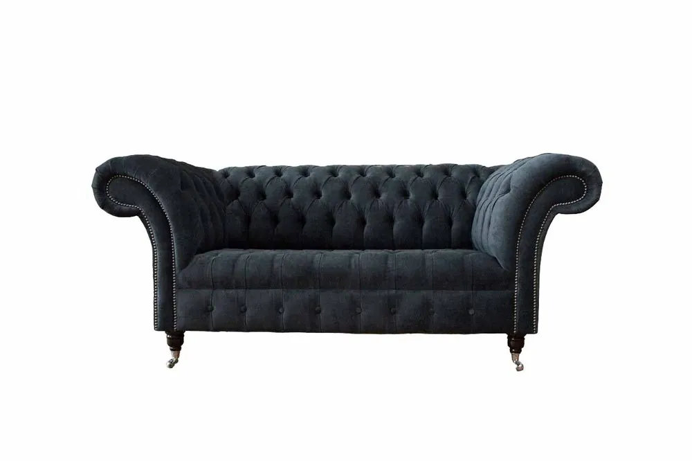 Sofa 2 Sitzer Couch Design Chesterfield Sitz Luxus Textil Polster Neu Angebot