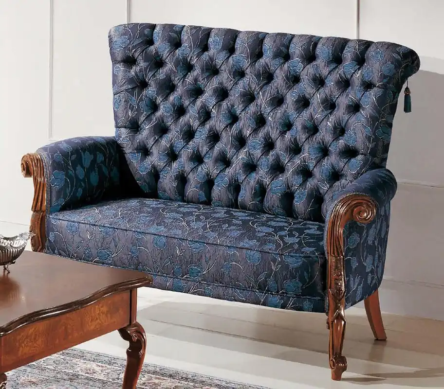 Sofa 2 Sitzer italienische Möbel design textil Polster sitz sofas Zweisitzer Neu Beliebt