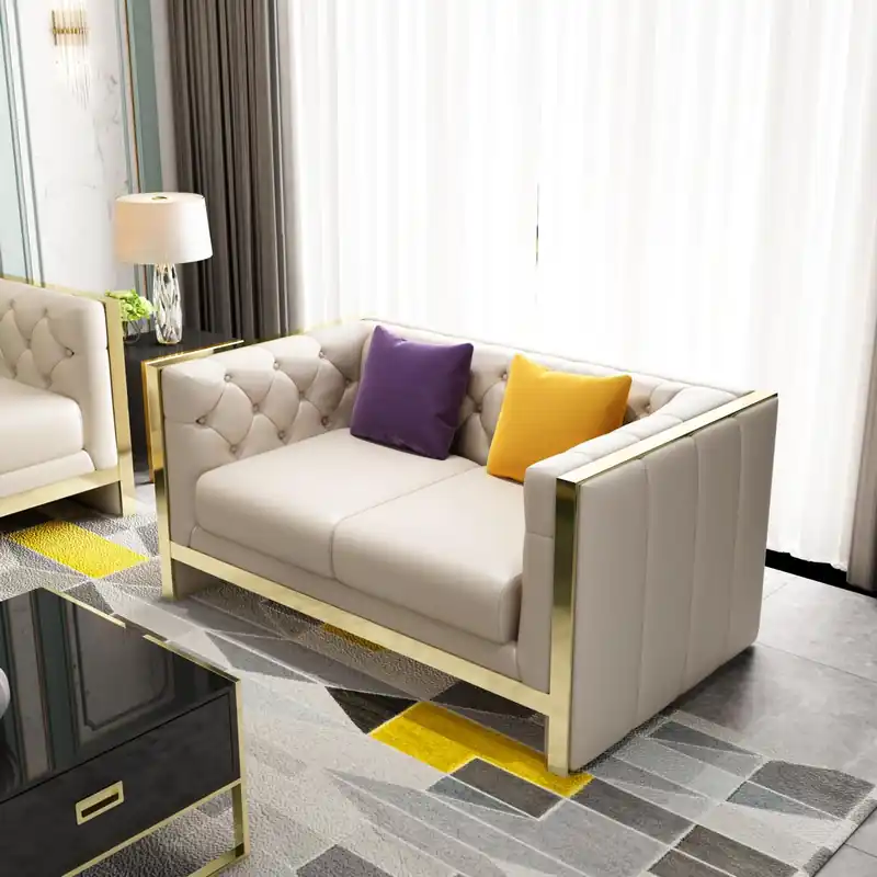 Begrenztes Angebot Sofa 2 Sitzer Ledersofa Couch Wohnlandschaft Garnitur Design Modern