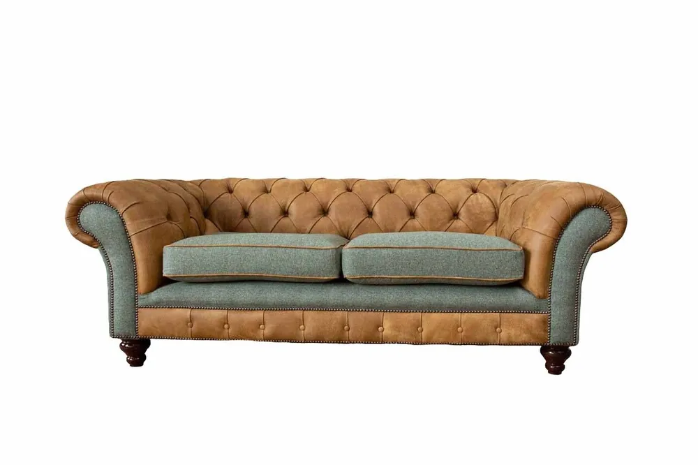 Sofa 3 Sitzer Design Polster Couchen Leder Relax Chesterfield Dreisitzer Expressversand
