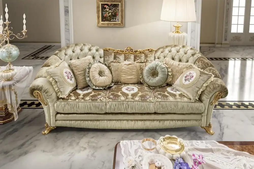 Sofa Couch Polster Lounge Club Couchen Sofas Design Dreisitzer Möbel 3 Sitzer Nur Für Kurze Zeit
