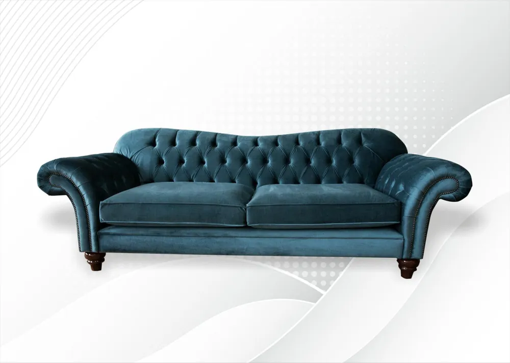 Saisonangebot Sofa Luxus Textil Chesterfield Couch Sofas Polster Big 3 Sitzer Garnitur