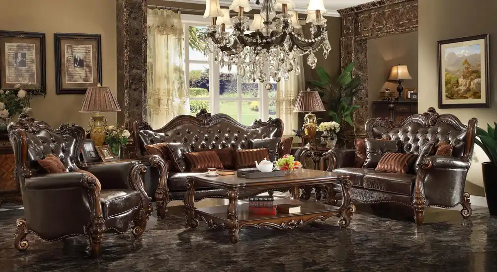 Großhandel Sofa Wohnlandschaft Sofas Couch Polster Garnitur Chesterfield Dreisitzer