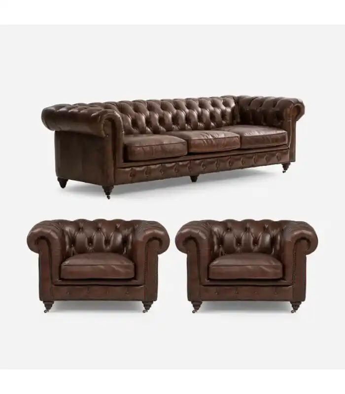 Sofagarnitur 3+1 Sitzer Couch Polster Sitz Chesterfield Couchen Textil Leder Neu Markenware