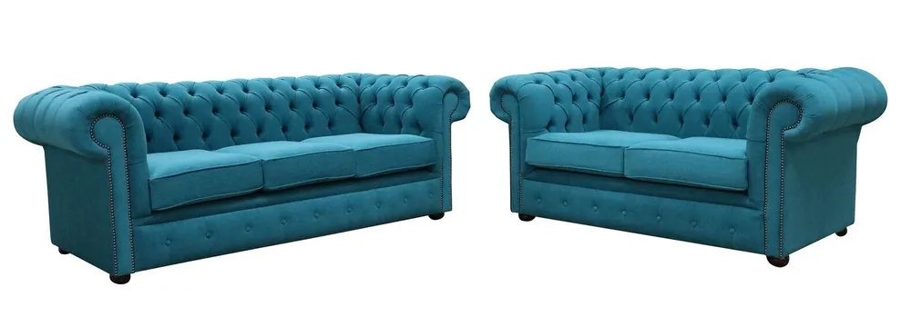 Top-Seller Sofagarnitur 3+2 Sitzers Klassische Luxus Sofa Couch Chesterfield Textil Leder