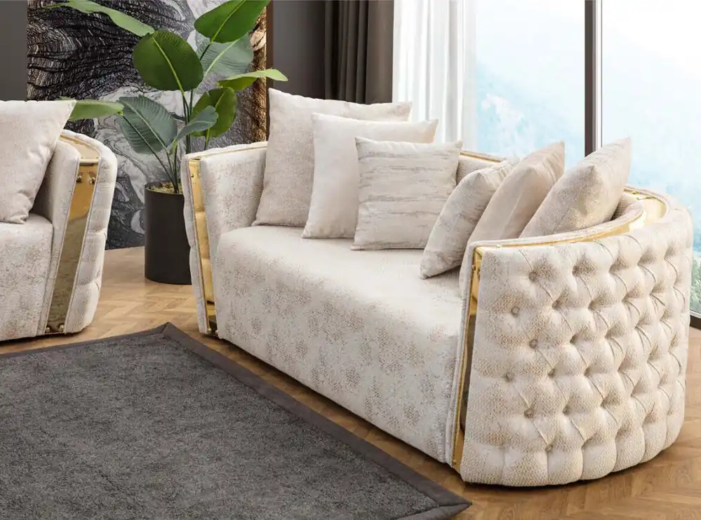 Weiße Polstercouchen Chesterfield Designer 2x Sofas Wohnzimmer Möbel Jetzt Kaufen