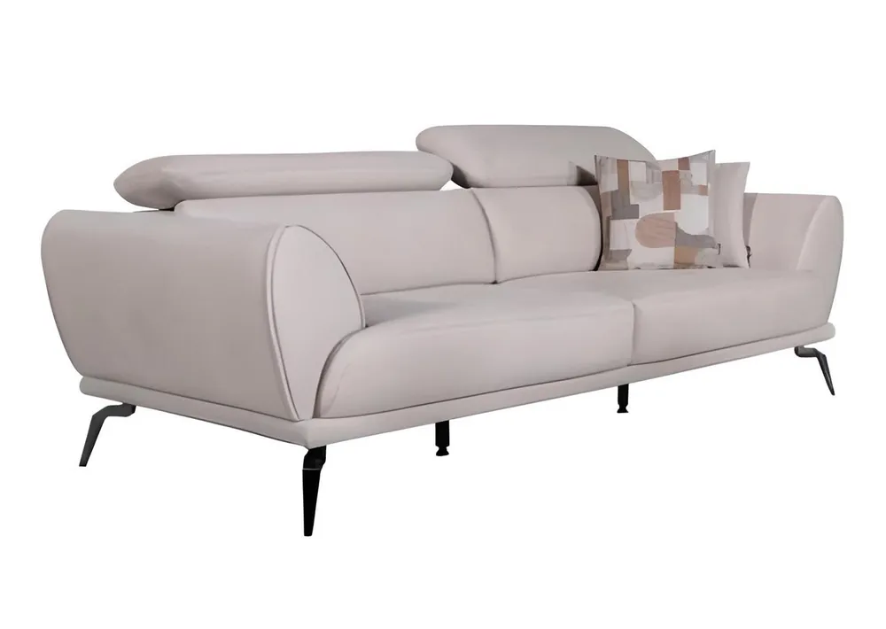 Neue Ware Weißer Wohnzimmer 3-Sitzer Designer Luxus Couch Moderne Sitzmöbel Neu