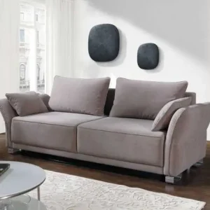 3 Sitz Sofa Couch Textil Polster Stoff Garnitur Schlafsofa Bettfunktion Neu Hochwertig