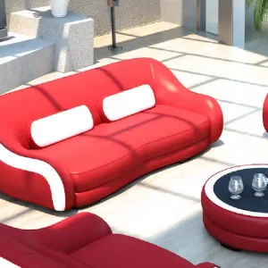 3 Sitzer (ohne 2+1) Sofa Couch Polster Couchen Sofas Leder Sitz Design Geprüft